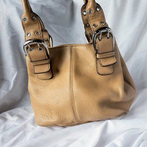 Tignanello Small Tan Leather Tote